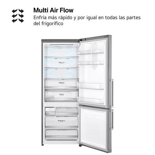 FRIGORIFICO LG GBB569NSAGB COMBI ACERO 185CM 70CM